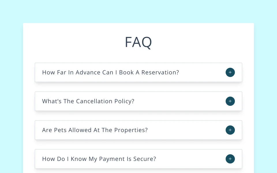 React FAQ Accordion