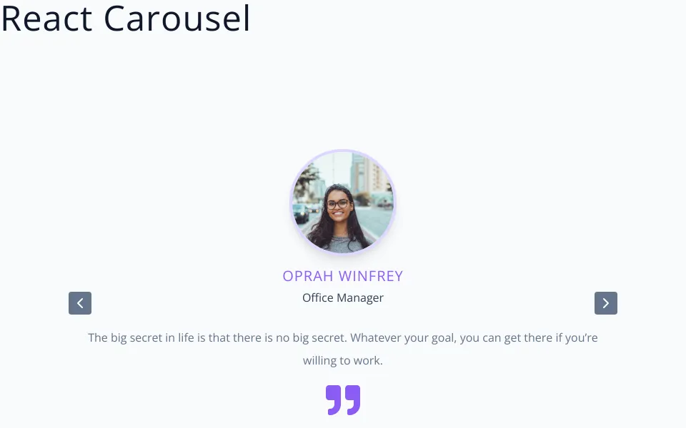 React Slider & Slick Carousel